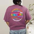 ESOL Squad Teachers And Students Team Back To School Women's Comfort Colors T-Shirt Back Print Berry