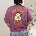 Espooky Vibes Spanish Mexican Halloween Ghost Teachers Women's Comfort Colors T-Shirt Back Print Berry Espooky Vibes Spanish Mexican Halloween Ghost Teachers Women's Comfort Colors T-Shirt Back Print Berry