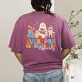 Everyone Communicates Differently Halloween SLP Sped Teacher Women's Comfort Colors T-Shirt Back Print Berry