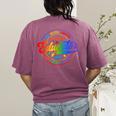 Exceptional Educator Squad Special Education Teacher Autism Women's Comfort Colors T-Shirt Back Print Berry
