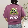 Eye Survived 100 Days Of School Monster Lover Teacher Kids Women's Comfort Colors T-Shirt Back Print Berry Eye Survived 100 Days Of School Monster Lover Teacher Kids Women's Comfort Colors T-Shirt Back Print Berry