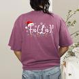 FA LA8 Christmas Santa Fa La Math Teacher Student Women's Comfort Colors T-Shirt Back Print Berry FA LA8 Christmas Santa Fa La Math Teacher Student Women's Comfort Colors T-Shirt Back Print Berry