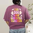 Faboolous COMPUTER TEACHER Costume This Is My Spooky Mom Dad Women's Comfort Colors T-Shirt Back Print Berry Faboolous COMPUTER TEACHER Costume This Is My Spooky Mom Dad Women's Comfort Colors T-Shirt Back Print Berry