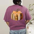 Fall Book Pumpkin Halloween Teacher Librarian Thanksgiving Women's Comfort Colors T-Shirt Back Print Berry Fall Book Pumpkin Halloween Teacher Librarian Thanksgiving Women's Comfort Colors T-Shirt Back Print Berry