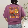Fall In Love With Learning Thanksgiving Teacher Student Women's Comfort Colors T-Shirt Back Print Berry Fall In Love With Learning Thanksgiving Teacher Student Women's Comfort Colors T-Shirt Back Print Berry