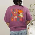 Fall In Love With Reading Autumn Thanksgiving Shirt Teacher Women's Comfort Colors T-Shirt Back Print Berry Fall In Love With Reading Autumn Thanksgiving Shirt Teacher Women's Comfort Colors T-Shirt Back Print Berry