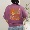 Fall In Love With Science Math Teacher Fall Thanksgiving Women's Comfort Colors T-Shirt Back Print Berry