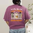 Are You Fall o Ween Directions Halloween Skeleton Teacher Women's Comfort Colors T-Shirt Back Print Berry Are You Fall o Ween Directions Halloween Skeleton Teacher Women's Comfort Colors T-Shirt Back Print Berry