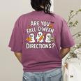 Are You Fall O Ween Directions Halloween Teacher Ghosts Women's Comfort Colors T-Shirt Back Print Berry Are You Fall O Ween Directions Halloween Teacher Ghosts Women's Comfort Colors T-Shirt Back Print Berry