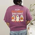 Are You Fall O Ween DirectionsRetro Teacher Halloween Ghost Women's Comfort Colors T-Shirt Back Print Berry Are You Fall O Ween DirectionsRetro Teacher Halloween Ghost Women's Comfort Colors T-Shirt Back Print Berry