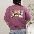 Fall Teacher Shirt 3rd Grade Teacher Retro Halloween Pumpkin Women's Comfort Colors T-Shirt Back Print Berry Fall Teacher Shirt 3rd Grade Teacher Retro Halloween Pumpkin Women's Comfort Colors T-Shirt Back Print Berry