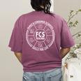 Family And Consumer Sciences FACS FCS Teacher Women's Comfort Colors T-Shirt Back Print Berry