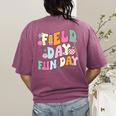Field Day Fun Day Last Day Of School Teacher Student Women's Comfort Colors T-Shirt Back Print Berry