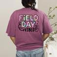 Field Day Vibes For Teacher Kids Happy Field Day 2025 Women's Comfort Colors T-Shirt Back Print Berry
