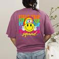 Field Trip Squad Groovy Field Day Smile Face Teacher Tie Dye Women's Comfort Colors T-Shirt Back Print Berry Field Trip Squad Groovy Field Day Smile Face Teacher Tie Dye Women's Comfort Colors T-Shirt Back Print Berry