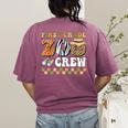 Field Zoo Trip Teacher First Grade Crew Back To School Women's Comfort Colors T-Shirt Back Print Berry