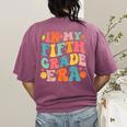 In My Fifth Grade Era 5th Grade Teacher Back To School Women's Comfort Colors T-Shirt Back Print Berry