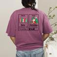 First Data Then Christmas I'm Earning A Break Sped Teacher Men Women Women's Comfort Colors T-Shirt Back Print Berry
