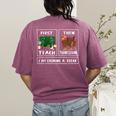 First Teach Then Thanksgiving I'm Earning A Break Teacher Women's Comfort Colors T-Shirt Back Print Berry First Teach Then Thanksgiving I'm Earning A Break Teacher Women's Comfort Colors T-Shirt Back Print Berry