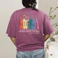 Floral Books Never Underestimate A Public School Teacher Women's Comfort Colors T-Shirt Back Print Berry Floral Books Never Underestimate A Public School Teacher Women's Comfort Colors T-Shirt Back Print Berry