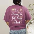French Teacher En Francais S'Il Vous Plait End Of Year Women's Comfort Colors T-Shirt Back Print Berry French Teacher En Francais S'Il Vous Plait End Of Year Women's Comfort Colors T-Shirt Back Print Berry