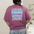 Fun German Teacher Appreciation Language Class Saying Women's Comfort Colors T-Shirt Back Print Berry Fun German Teacher Appreciation Language Class Saying Women's Comfort Colors T-Shirt Back Print Berry