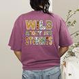 Fun Zoo Animal Print Teacher Shirts Wild About My Students Women's Comfort Colors T-Shirt Back Print Berry Fun Zoo Animal Print Teacher Shirts Wild About My Students Women's Comfort Colors T-Shirt Back Print Berry