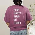 Funny Art Teacher Women's Comfort Colors T-Shirt Back Print Berry Funny Art Teacher Women's Comfort Colors T-Shirt Back Print Berry