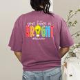 Your Future Is Bright Educator Teacher Student Women's Comfort Colors T-Shirt Back Print Berry Your Future Is Bright Educator Teacher Student Women's Comfort Colors T-Shirt Back Print Berry