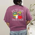 Future Teacher Costume Tee For Men Women Adults And Kids Women's Comfort Colors T-Shirt Back Print Berry Future Teacher Costume Tee For Men Women Adults And Kids Women's Comfort Colors T-Shirt Back Print Berry