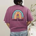 Future Teacher Cute Rainbow Leopard Teacher Outfit For Men Women Girls Kids Women's Comfort Colors T-Shirt Back Print Berry Future Teacher Cute Rainbow Leopard Teacher Outfit For Men Women Girls Kids Women's Comfort Colors T-Shirt Back Print Berry