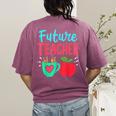 Future Teacher Education Student Women's Comfort Colors T-Shirt Back Print Berry Future Teacher Education Student Women's Comfort Colors T-Shirt Back Print Berry