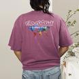 Geography Teacher Earth Day Is Where It's At For Men Women Kids Women's Comfort Colors T-Shirt Back Print Berry