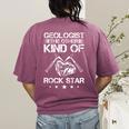 Geology Outfit Geology Teacher Geology Department Geologist Women's Comfort Colors T-Shirt Back Print Berry