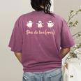 Ghost Ballet Dancer Halloween Dance Teacher Pas De Boo-Rée Women's Comfort Colors T-Shirt Back Print Berry Ghost Ballet Dancer Halloween Dance Teacher Pas De Boo-Rée Women's Comfort Colors T-Shirt Back Print Berry