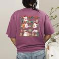 Ghost Christmas Reading Book Lover Library Christmas Teacher Women's Comfort Colors T-Shirt Back Print Berry Ghost Christmas Reading Book Lover Library Christmas Teacher Women's Comfort Colors T-Shirt Back Print Berry