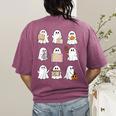 Ghost Speech Therapy Teacher Spooky Season Halloween Women's Comfort Colors T-Shirt Back Print Berry Ghost Speech Therapy Teacher Spooky Season Halloween Women's Comfort Colors T-Shirt Back Print Berry