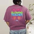 In My Glowing Teacher Era Groovy Colorful Bright Women's Comfort Colors T-Shirt Back Print Berry In My Glowing Teacher Era Groovy Colorful Bright Women's Comfort Colors T-Shirt Back Print Berry