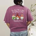 Gnome It's Fine I'm Fine Everything Is Fine Teacher Xmas Women's Comfort Colors T-Shirt Back Print Berry Gnome It's Fine I'm Fine Everything Is Fine Teacher Xmas Women's Comfort Colors T-Shirt Back Print Berry