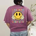 You All Gonna Learn Today Shirt Retro Groovy Teacher Life Women's Comfort Colors T-Shirt Back Print Berry You All Gonna Learn Today Shirt Retro Groovy Teacher Life Women's Comfort Colors T-Shirt Back Print Berry
