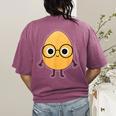Good Egg Teacher Halloween Costume The Smart Cookie Women's Comfort Colors T-Shirt Back Print Berry