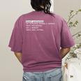 Grammar Teacher And Punny Punctuation Women's Comfort Colors T-Shirt Back Print Berry