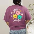 Groovy Happy To See Your Face Teacher School Appreciation Women's Comfort Colors T-Shirt Back Print Berry Groovy Happy To See Your Face Teacher School Appreciation Women's Comfort Colors T-Shirt Back Print Berry