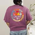 Groovy Lead Teacher Appreciation Back To School Women's Comfort Colors T-Shirt Back Print Berry