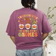 Groovy Thanksgiving With My Gnomie Women Teacher Fall Gnome Women's Comfort Colors T-Shirt Back Print Berry Groovy Thanksgiving With My Gnomie Women Teacher Fall Gnome Women's Comfort Colors T-Shirt Back Print Berry