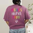 Growth Mindset Positive Back To School Teacher Student Women's Comfort Colors T-Shirt Back Print Berry Growth Mindset Positive Back To School Teacher Student Women's Comfort Colors T-Shirt Back Print Berry
