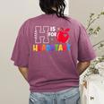 H Is For Head Start Teacher First Day Of School Tee Women's Comfort Colors T-Shirt Back Print Berry