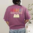 Ha Ha Made You Read Reading Teacher Teaching Women's Comfort Colors T-Shirt Back Print Berry Ha Ha Made You Read Reading Teacher Teaching Women's Comfort Colors T-Shirt Back Print Berry