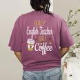 Half Coffee Half English Teacher English Teacher Men Women Women's Comfort Colors T-Shirt Back Print Berry Half Coffee Half English Teacher English Teacher Men Women Women's Comfort Colors T-Shirt Back Print Berry
