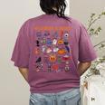Halloween Alphabet ABCs Learning Kindergarten Teacher Women's Comfort Colors T-Shirt Back Print Berry Halloween Alphabet ABCs Learning Kindergarten Teacher Women's Comfort Colors T-Shirt Back Print Berry